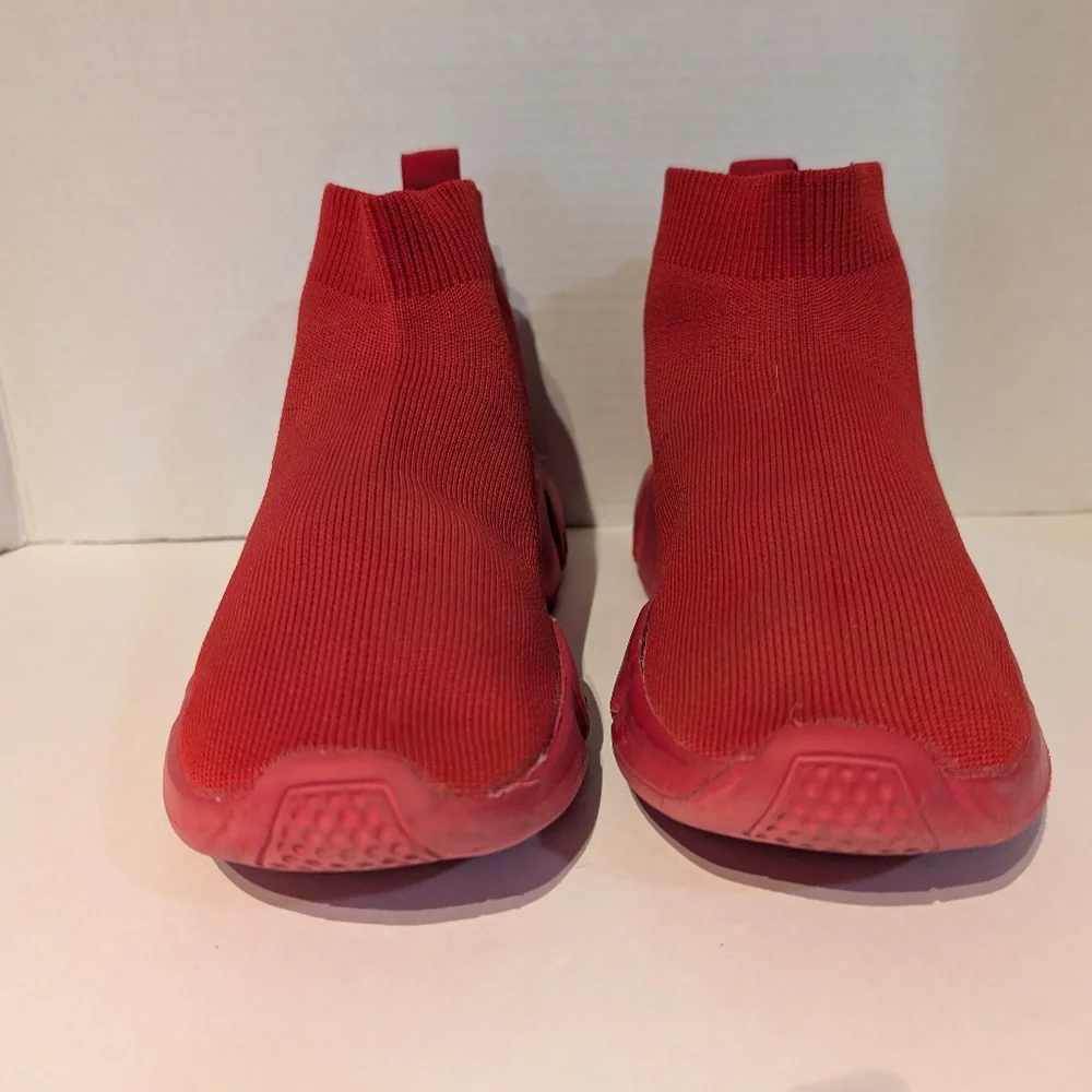 Mudd Red Sock-Style‎ Sneakers with Knit Upper Sz. 8.5